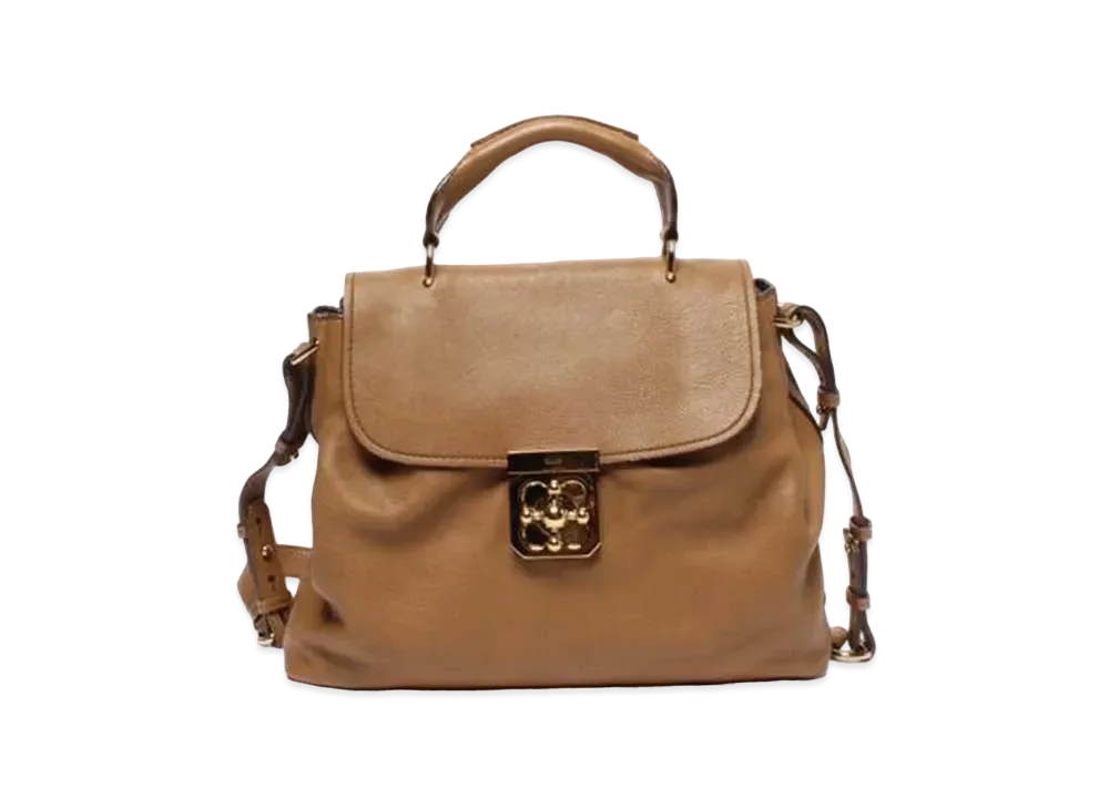 Chloe 2Way Leather Bag "Brown"