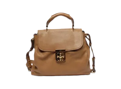 Chloe 2Way Leather Bag "Brown"