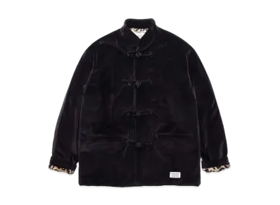 WACKO MARIA PAISLEY VELVET KUNG-FU JACKET (IMPORT FABRIC / PONTOGLIO) "Black"