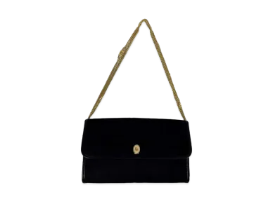 Dior Trotter Canvas Leather Chain Shoulder Bag "Black"