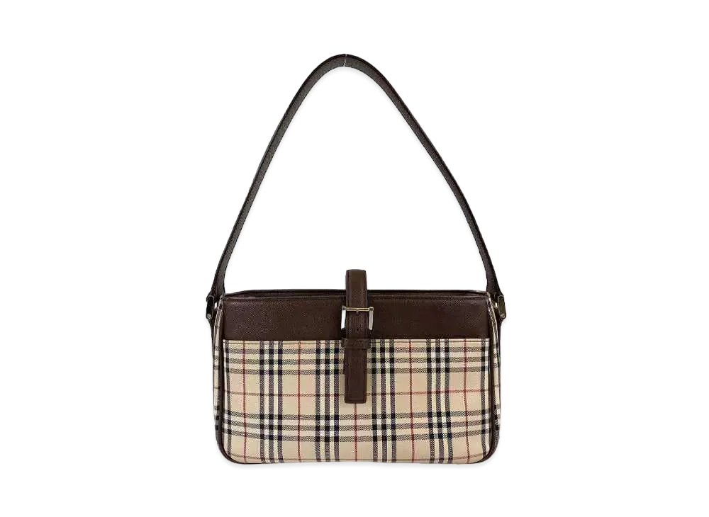 Burberry Nova Check Handle Bag "Brown"