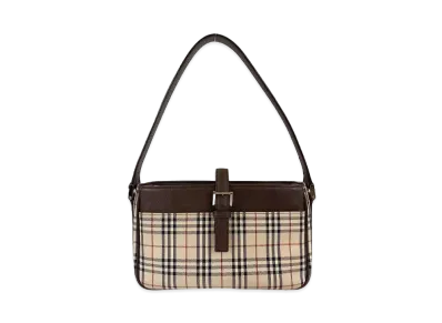 Burberry Nova Check Handle Bag "Brown"