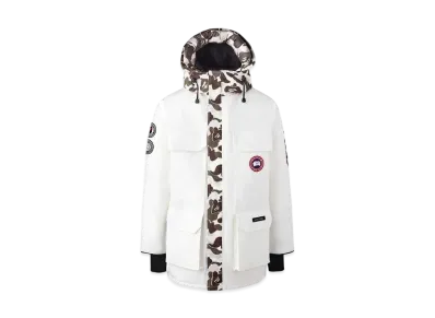 A BATHING APE CANADA GOOSE ABC CAMO EXPEDITION PARKA FOR BAPE® x CONCEPTS "White"