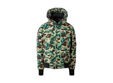 A BATHING APE CANADA GOOSE ABC CAMO CHILLIWACK BOMBER FOR BAPE® x CONCEPTS "Green"
