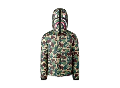A BATHING APE CANADA GOOSE ABC CAMO CROFTON SHARK HOODIE FOR BAPE® x CONCEPTS "Green Blue"