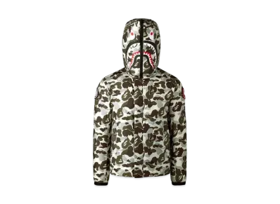 A BATHING APE CANADA GOOSE ABC CAMO CROFTON SHARK HOODIE FOR BAPE® x CONCEPTS "Grey Black"