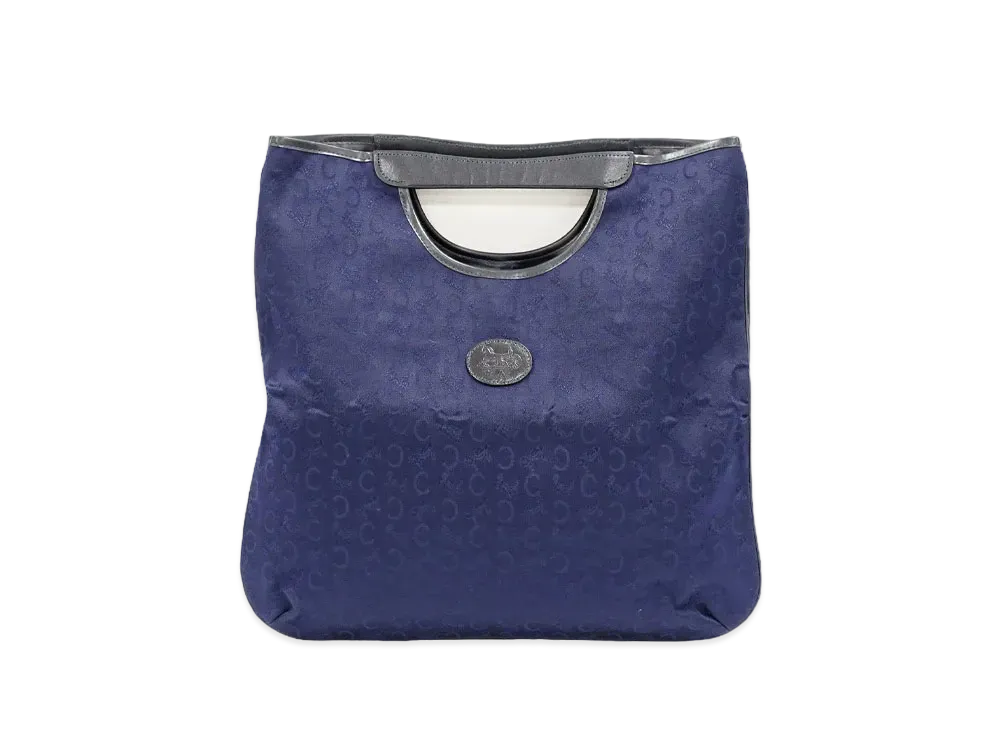 CELINE C Blason Handle Bag "Navy"