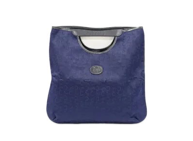 CELINE C Blason Handle Bag "Navy"
