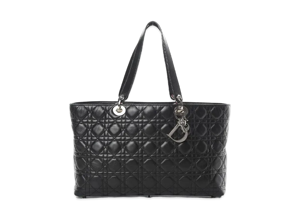 ディオール ラムスキン ラージ ショッパー トートバッグ "ブラック" 05 MA 0055