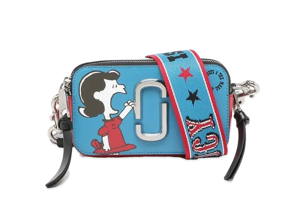 マークジェイコブス x ピーナッツ スナップショット アメリカーナ ショルダーバッグ "ブルー"