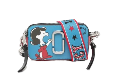 Marc Jacobs x Peanuts Snapshot Americana Shoulder Bag "Blue"