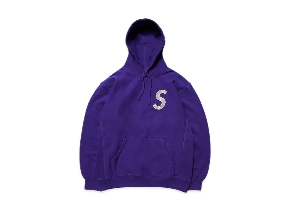 Supreme Swarovski® S Logo Hooded Sweatshirt "Purple"
