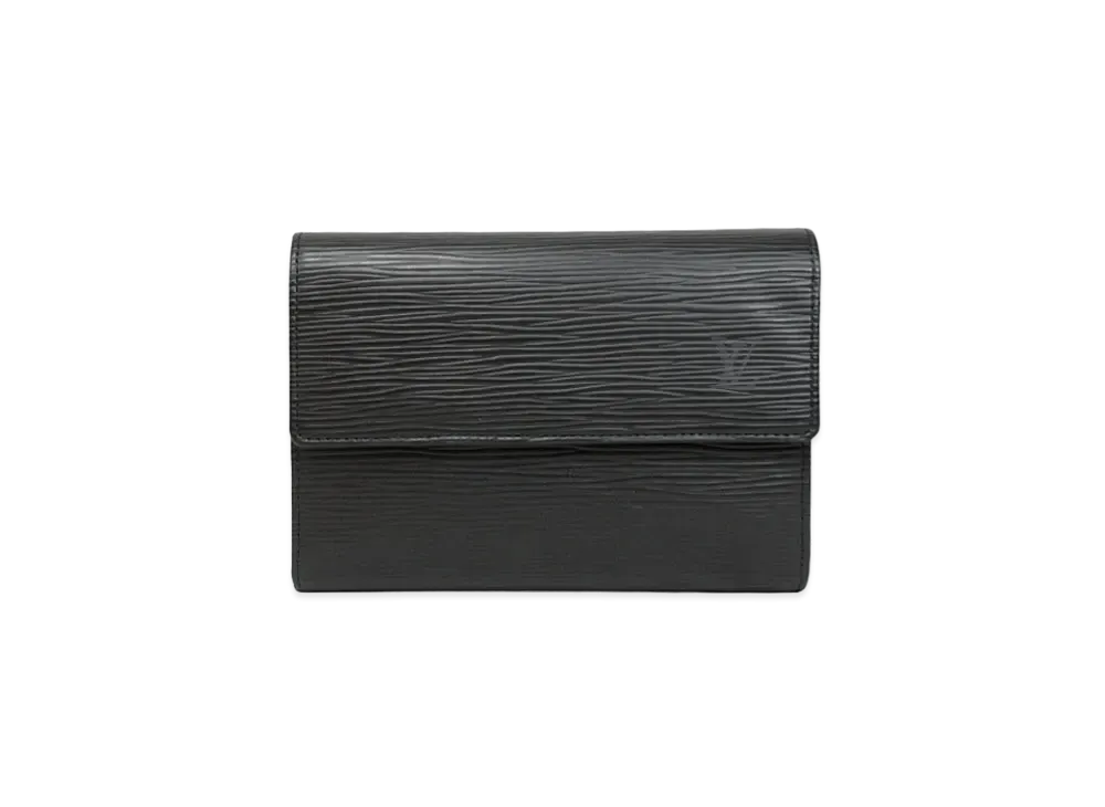 ルイヴィトン エピ ポルト トレゾール エテュイ パピエ "ノワール" M63712