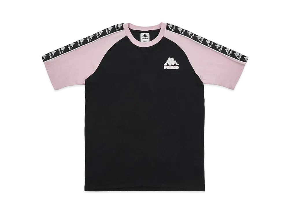 PALACE KAPPA CLASSIC RAGLAN T-SHIRT "Black / Pink"