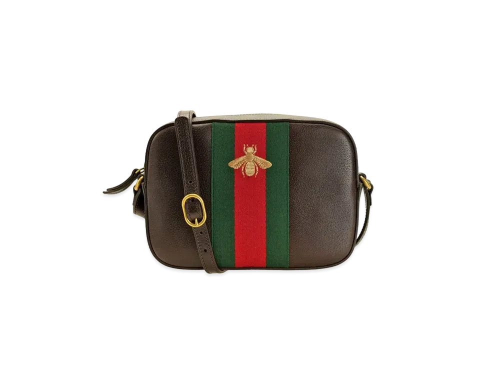 Gucci Camera Crossbody Bee Web "Brown"