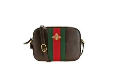 Gucci Camera Crossbody Bee Web "Brown"