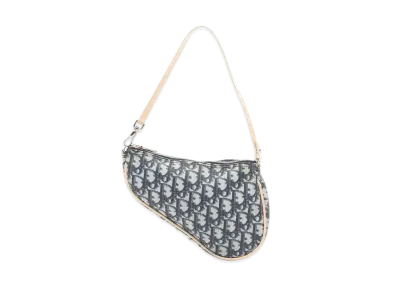 Dior Trotter Saddle Bag "Navy/Ivory"