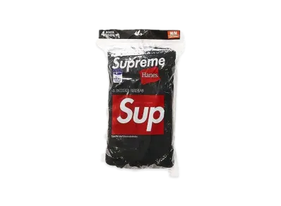 Supreme x Hanes Boxer Briefs (4 Pack) "Black"