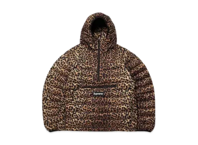 Supreme Micro Down Half Zip Hooded Pullover "Leopard"