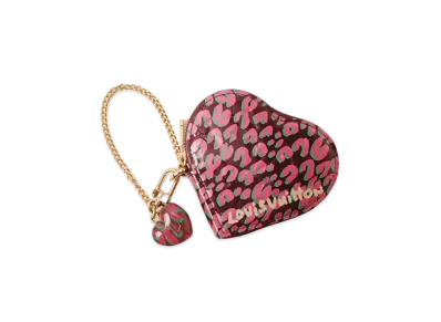 Louis Vuitton Coeur Coin Purse Leopard Vernis "Rouge Forvist"