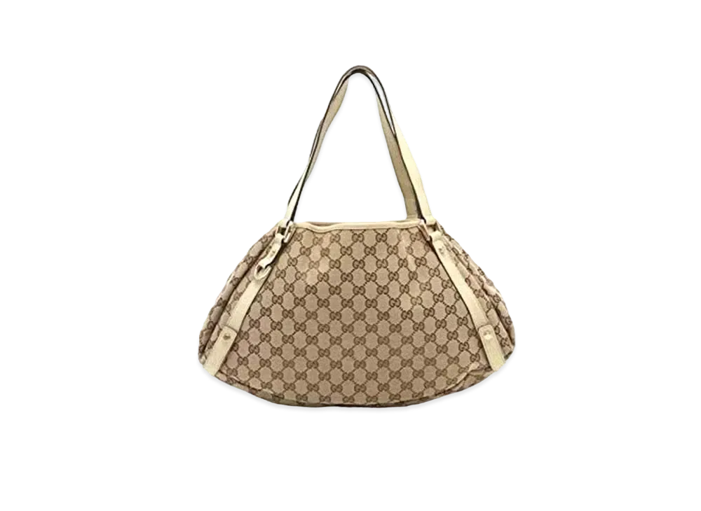 GUCCI GG Canvas Shoulder Bag "Ivory"