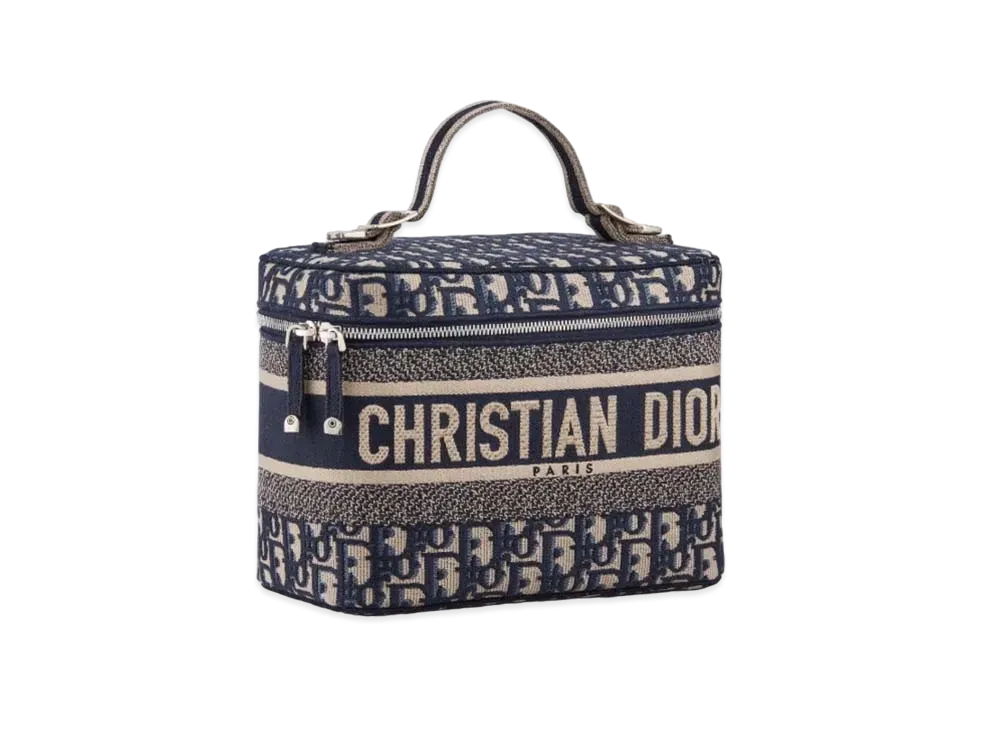 Dior Oblique Dior Travel Vanity Bag "Blue"