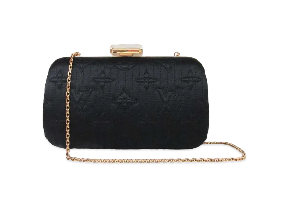 Louis Vuitton Monogram Motard Minaudiere Chain Shoulder Bag "Noir"