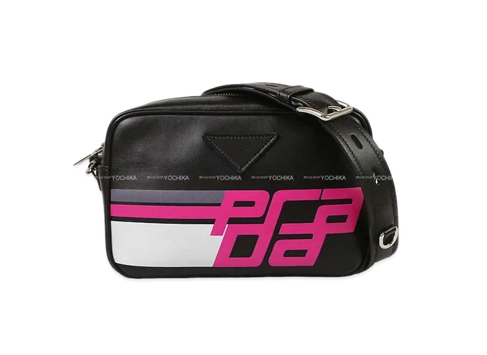 PRADA Racing Logo Shoulder Bag "Black"