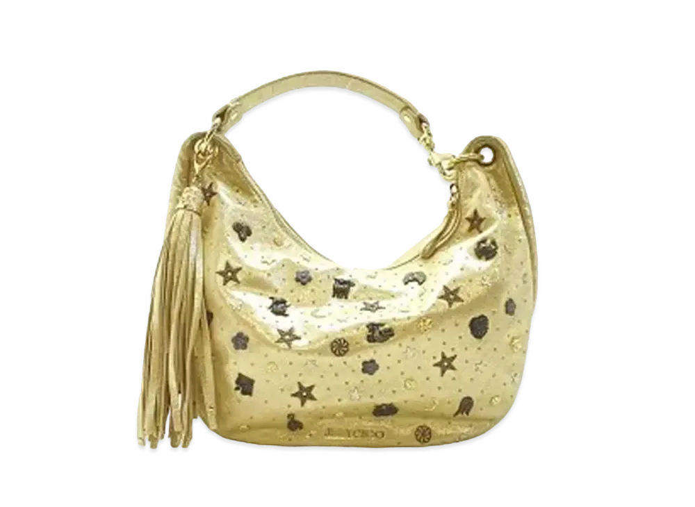 Jimmy Choo Zodiac Star Studs Large Hobo Shoulder Bag