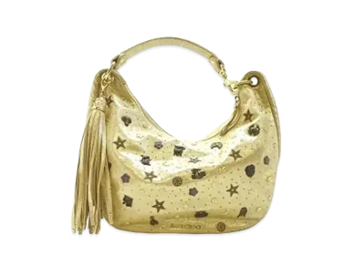 Jimmy Choo Zodiac Star Studs Large Hobo Shoulder Bag
