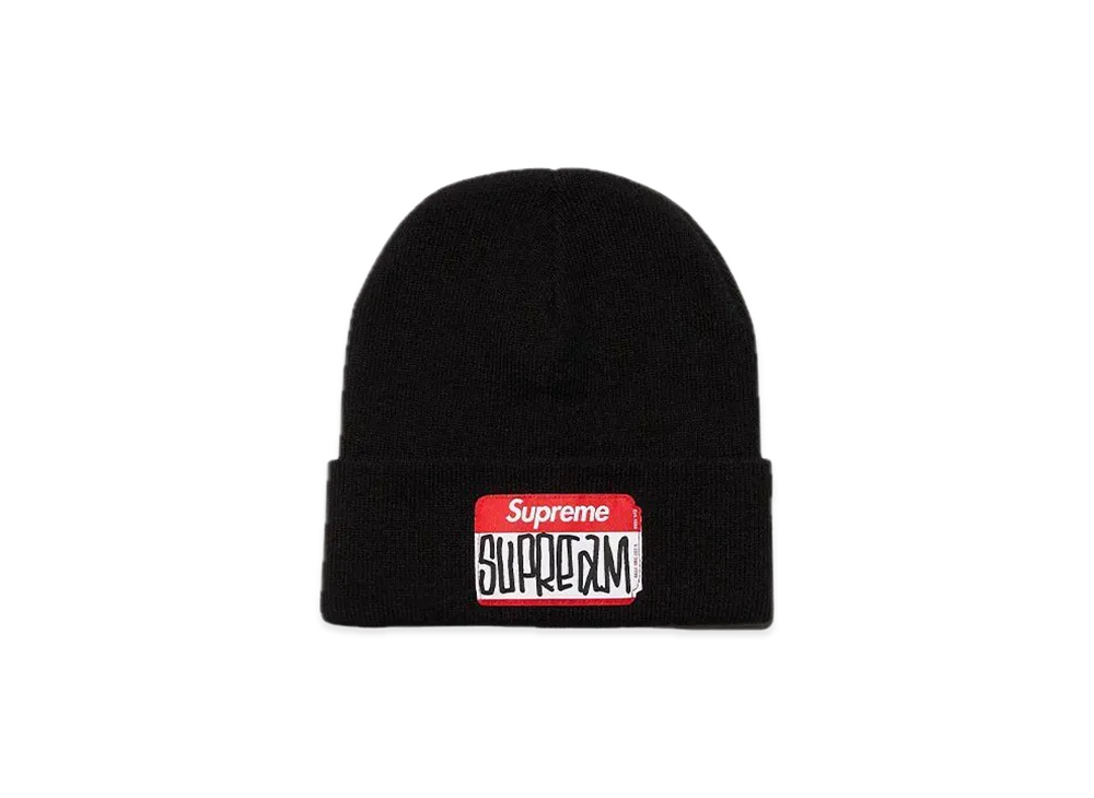 Supreme Gonz Nametag Beanie "Black"