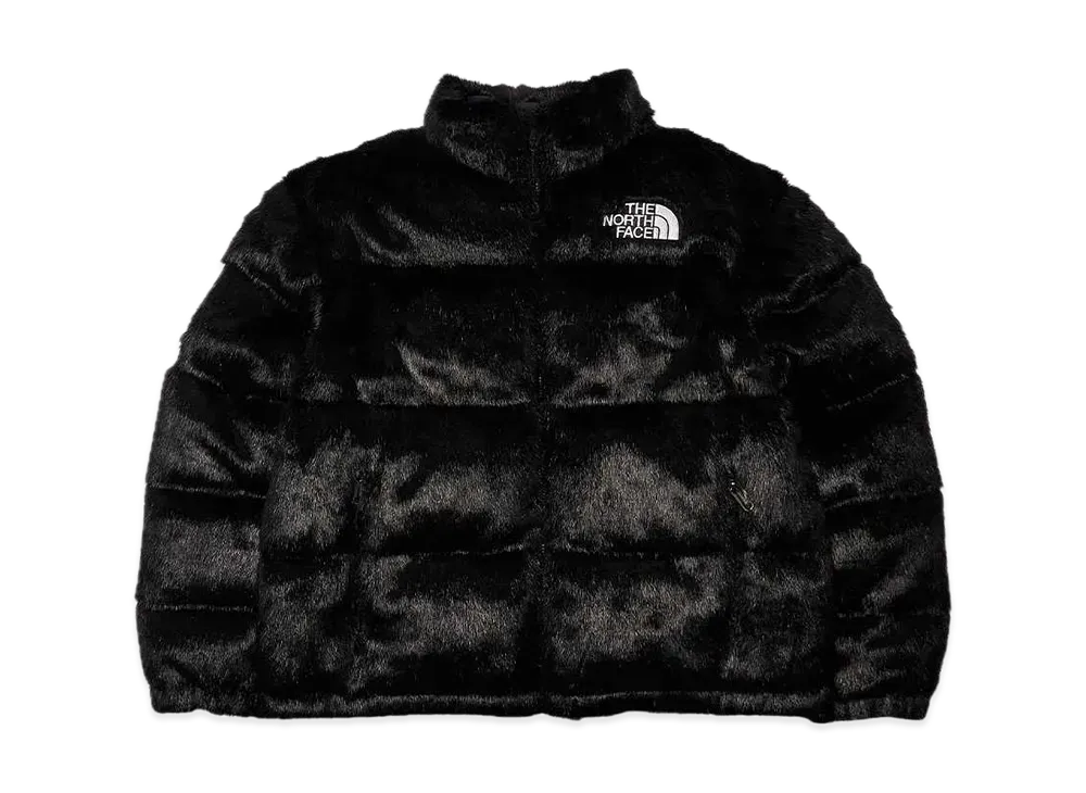 Supreme x The North Face Faux Fur Nuptse Jacket "Black"