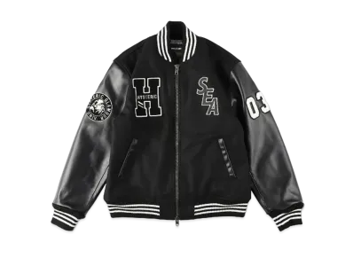 WIND AND SEA x HYSTERIC GLAMOUR Stadium Jumper "Black"