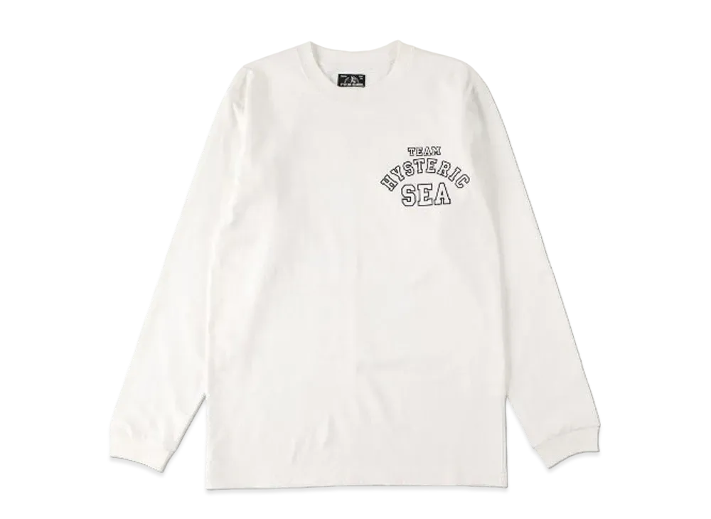 WIND AND SEA x HYSTERIC GLAMOUR L/S T-shirt "White"