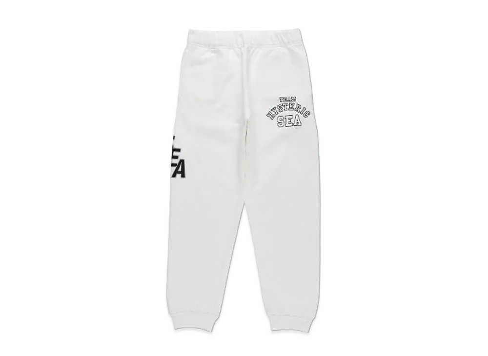 WIND AND SEA x HYSTERIC GLAMOUR Sweatpants "White"