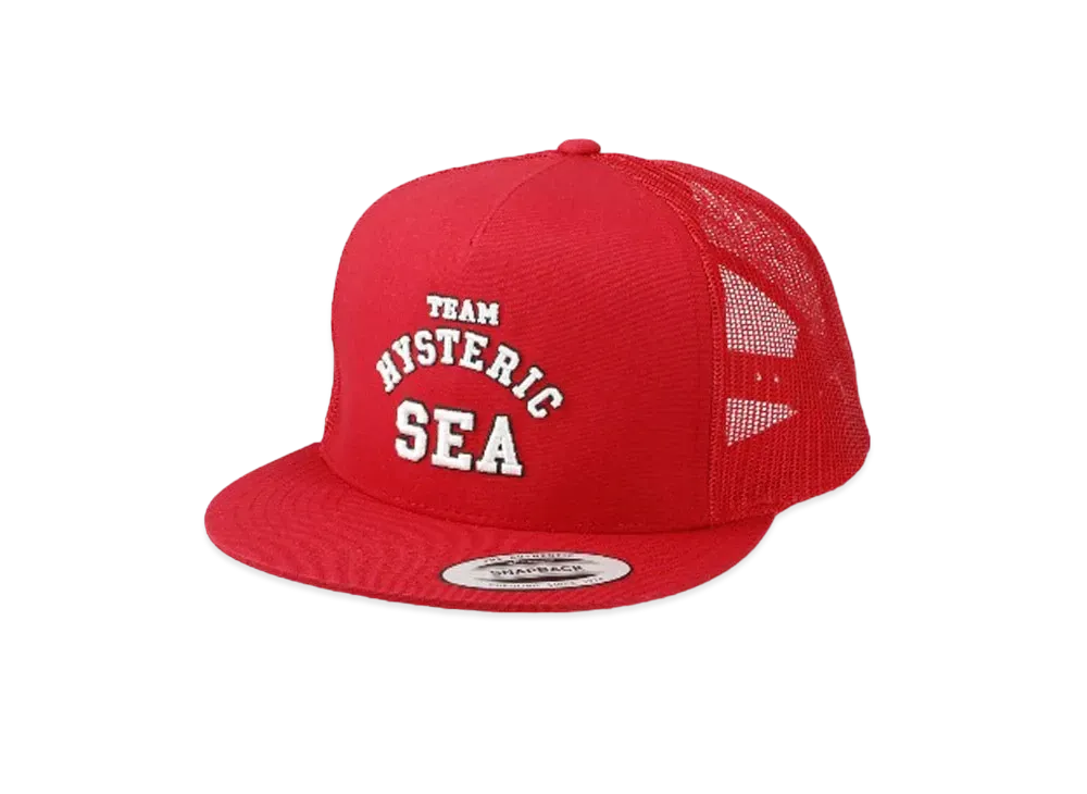 WIND AND SEA x HYSTERIC GLAMOUR Mesh Cap "Red"