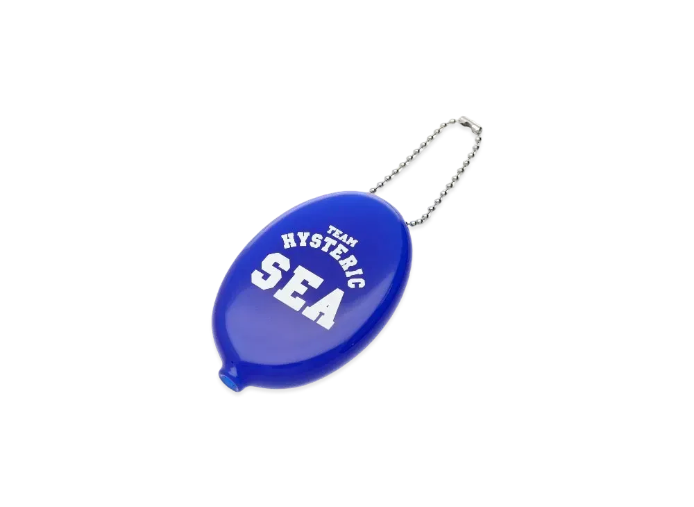 WIND AND SEA x HYSTERIC GLAMOUR Rubber Coin Case "Blue"