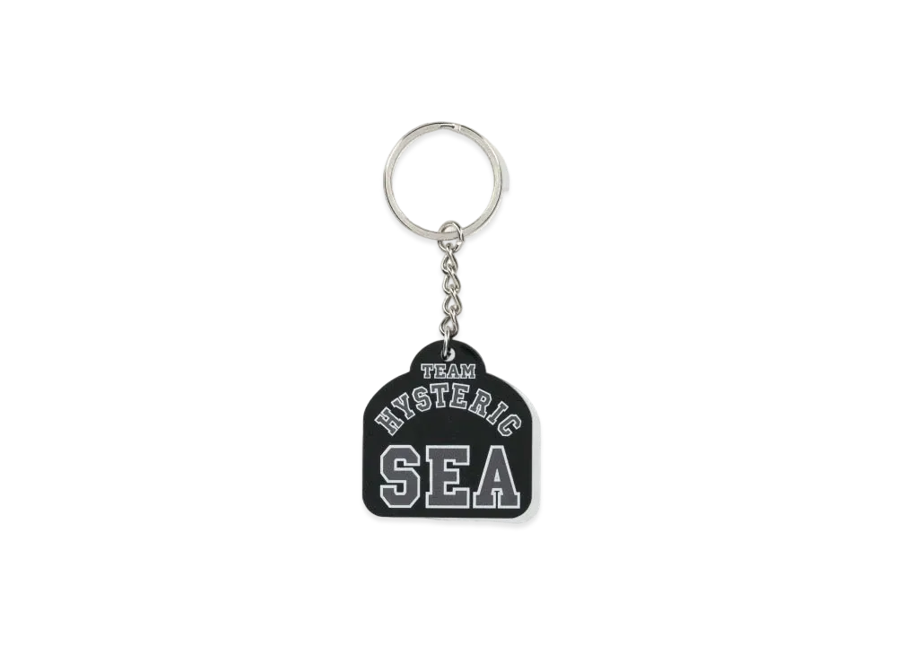 WIND AND SEA x HYSTERIC GLAMOUR Rubber Key Holder "Black"