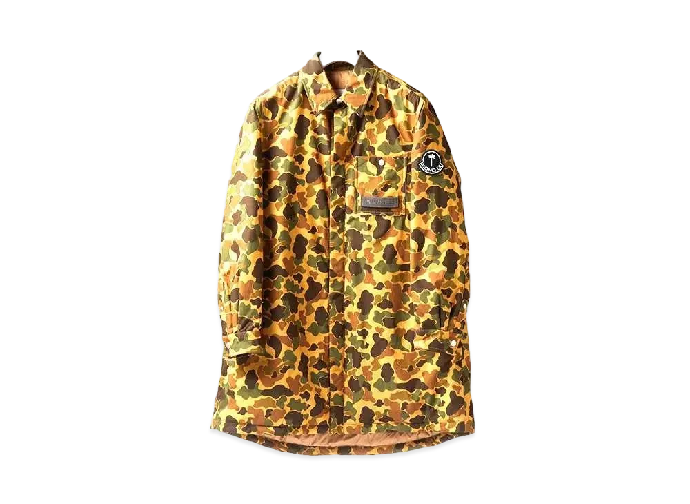 MONCLER GENIUS 8 MONCLER PALM ANGELS TALLAC CAMO LONG COAT "Camo"