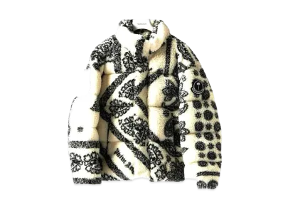 MONCLER GENIUS 8 MONCLER PALM ANGELS BADEN PAISLEY FLEECE JACKET "White"