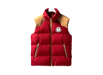MONCLER GENIUS 8 MONCLER PALM ANGELS KAMAKOU DOWN VEST "Burgundy"