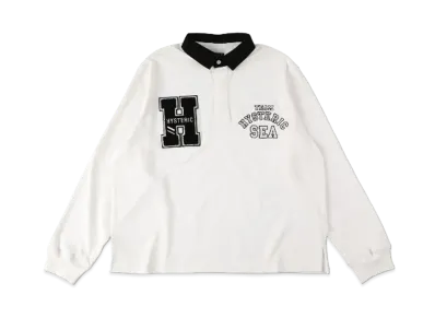 WIND AND SEA x HYSTERIC GLAMOUR Rugby Shirt "White"