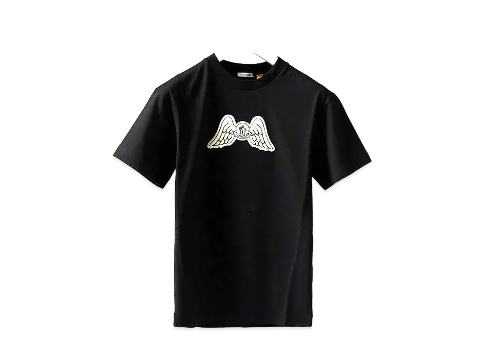 MONCLER GENIUS 8 MONCLER PALM ANGELS WING LOGO TEE "Black"