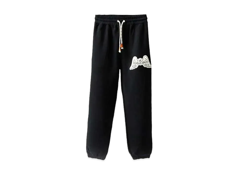 MONCLER GENIUS 8 MONCLER PALM ANGELS WING LOGO SWEAT PANT "Black"