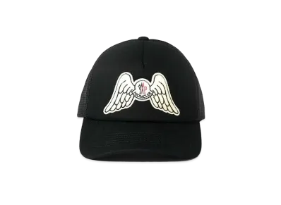 MONCLER GENIUS 8 MONCLER PALM ANGELS WING PATCH BASBEBALL CAP "Black"