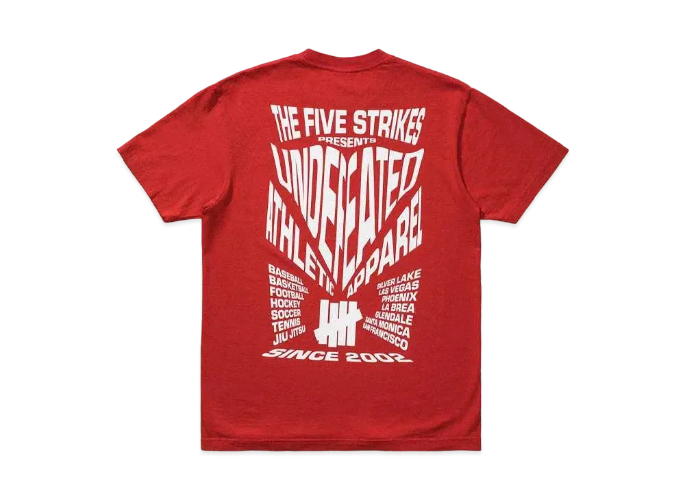 UNDEFEATED RAVER S/S TEE - 80281 "Red"