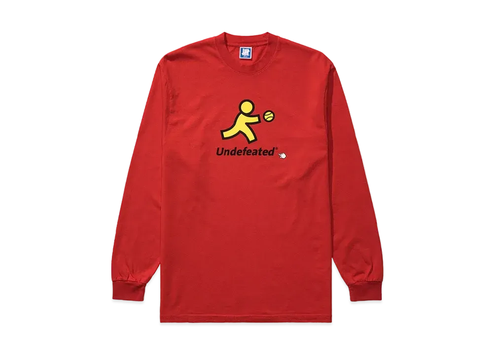 UNDEFEATED RUNNING L/S TEE - 80286 "Red"