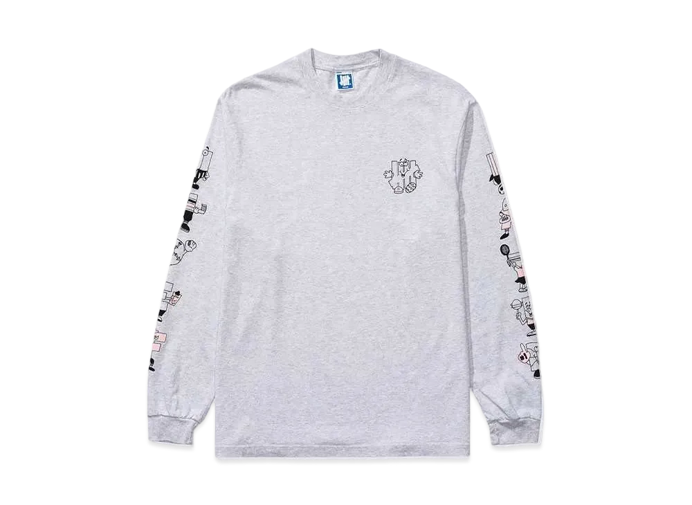UNDEFEATED MASCOTS L/S TEE - 80289 "Gray"