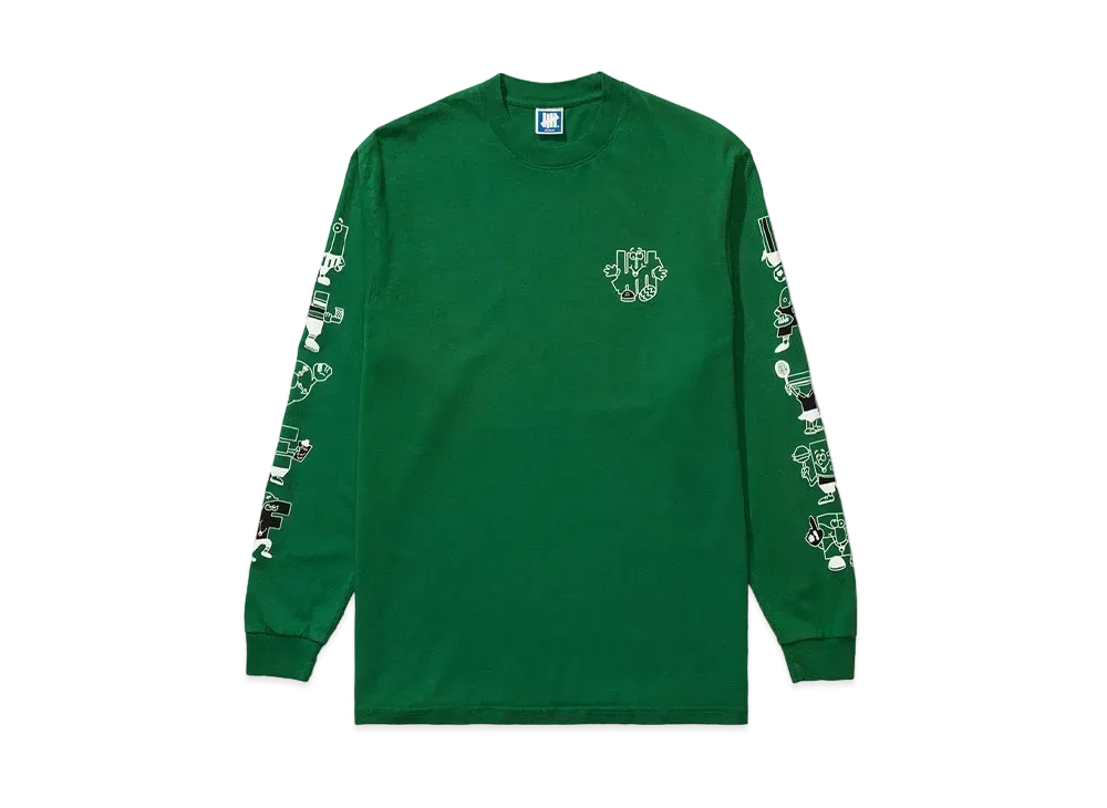 UNDEFEATED MASCOTS L/S TEE - 80289 "Green"