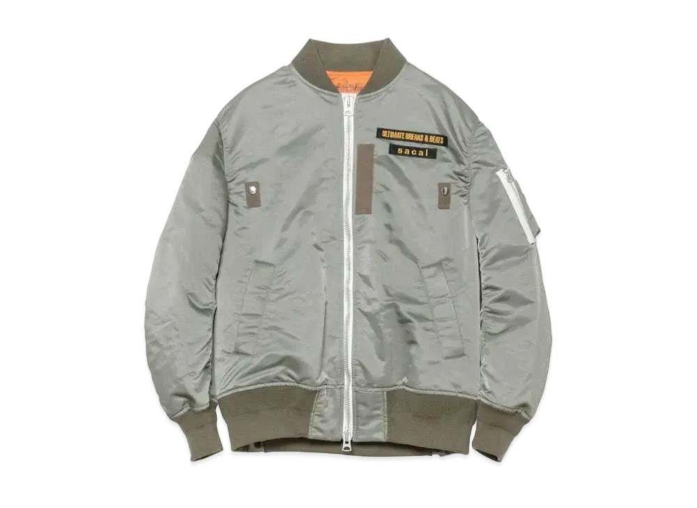 sacai x Street Beat Records MA-1 Jacket "Olive"